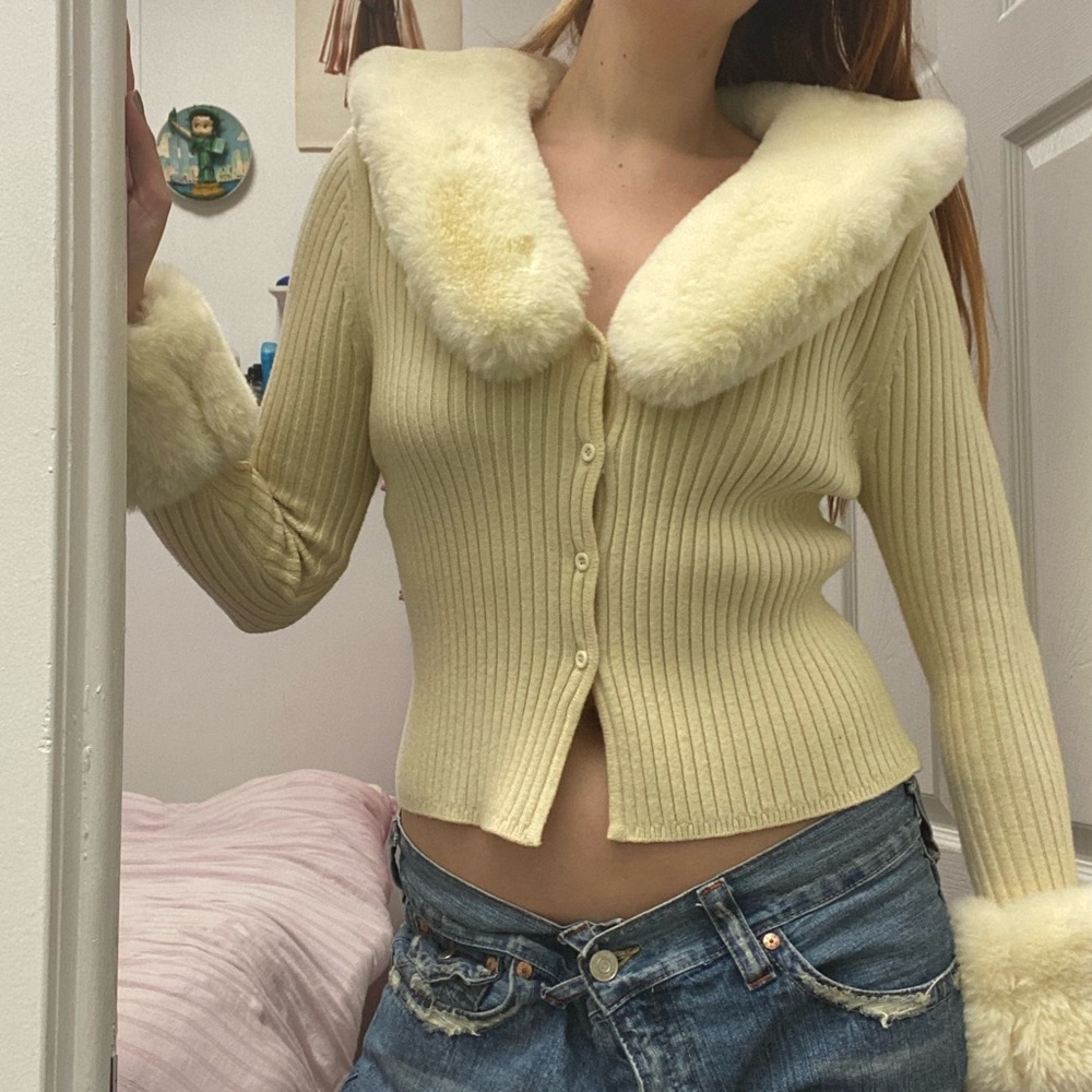 house of sunny peggy cardigan yellow